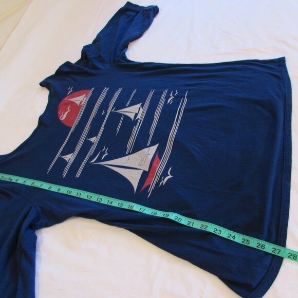 Blue Platypus Cotton Sailboat 3/4 Sleeve Tee Size XL - Picture 13 of 14